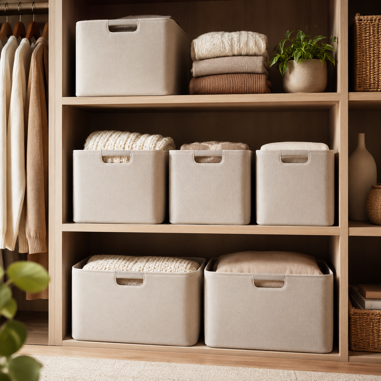 Sereniskinlift® WarmLine Fabric Storage Bins